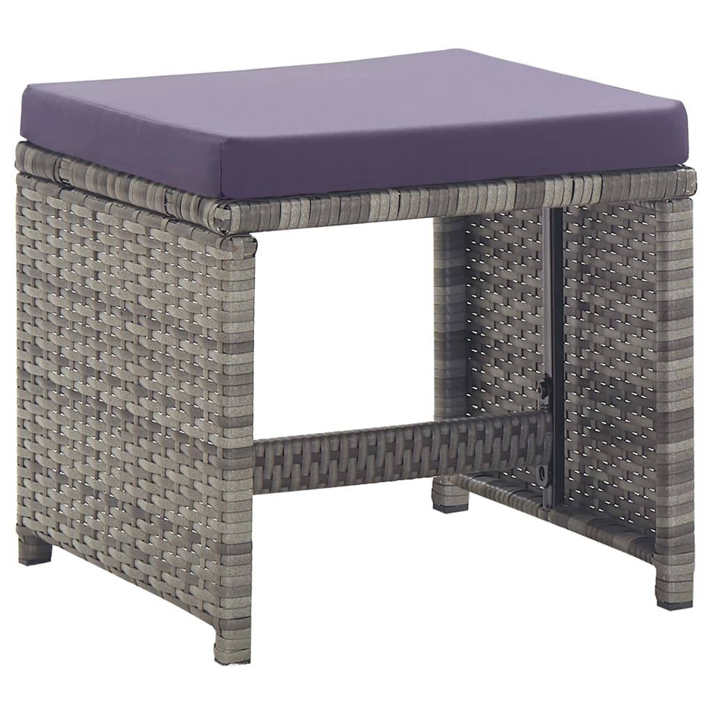 ComfortXL - Salon de Jardin Encastrable 11 Pièces Résine Tressée et Acacia pour 10 Personnes Anthracite – ComfortXL Outdoor Living - Image 5