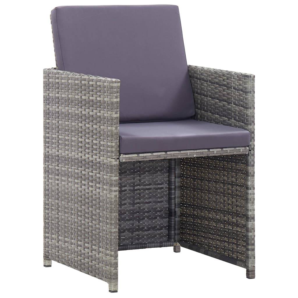 ComfortXL - Salon de Jardin Encastrable 11 Pièces Résine Tressée et Acacia pour 10 Personnes Anthracite – ComfortXL Outdoor Living - Image 7