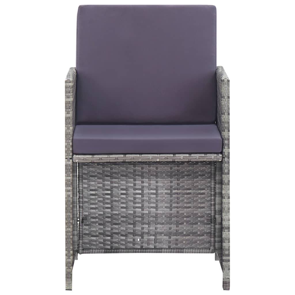 ComfortXL - Salon de Jardin Encastrable 11 Pièces Résine Tressée et Acacia pour 10 Personnes Anthracite – ComfortXL Outdoor Living - Image 9