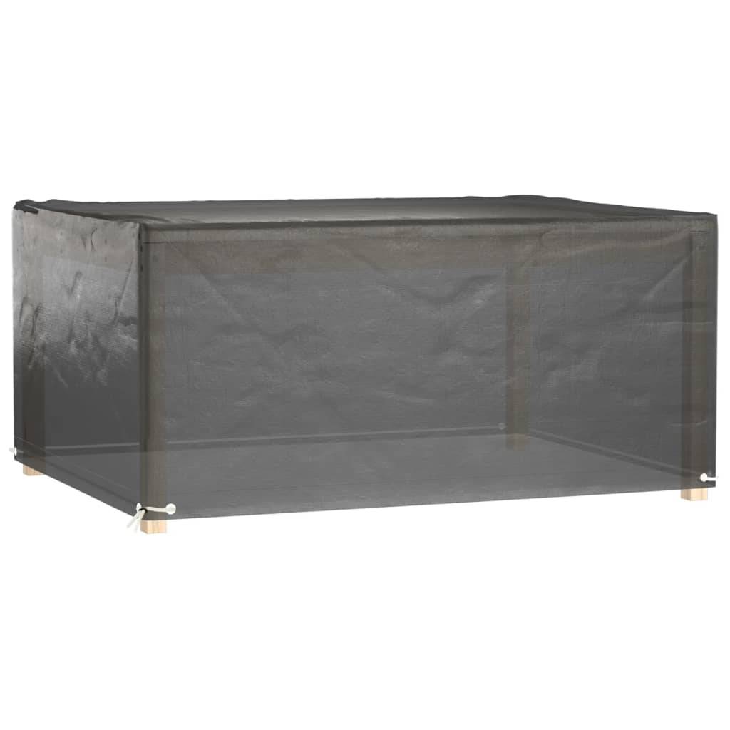 2 pcs Housses salon de jardin - Housses de protection 8œillets 180x135x80cm rectangulaire - Image 2