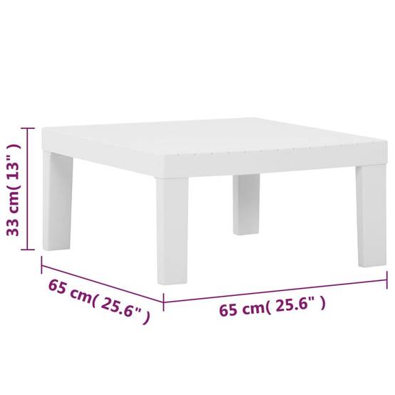 ComfortXL - Salon de jardin 3p Plastique avec Coussins pour Terrasse Extérieur Blanc – ComfortXL Outdoor Living - Image 4