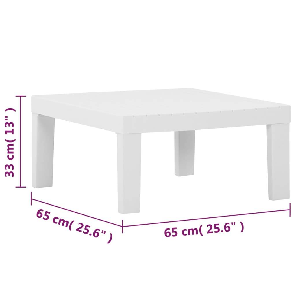 ComfortXL - Salon de jardin 3p Plastique avec Coussins pour Terrasse Extérieur Blanc – ComfortXL Outdoor Living - Image 4