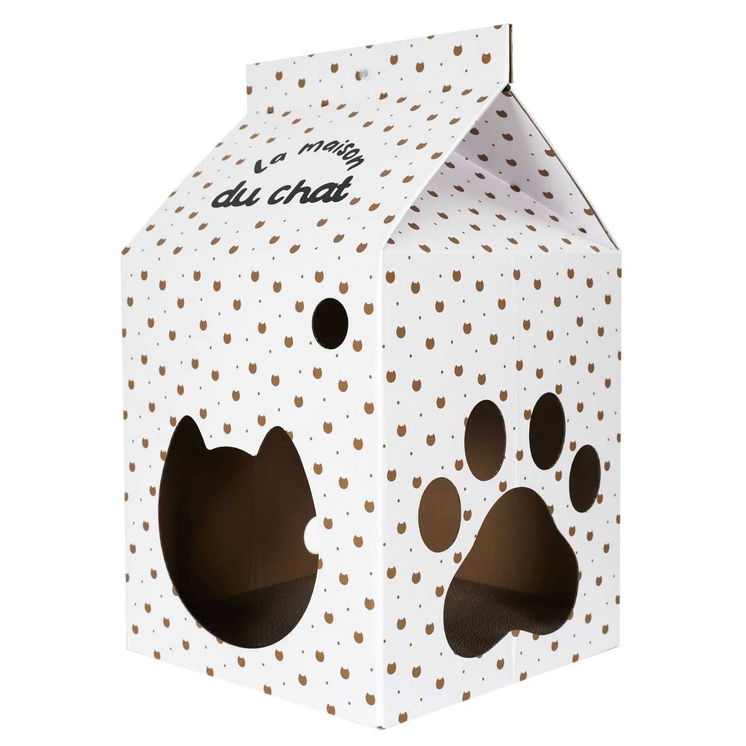 The Concept Factory - Griffoir pour chat LA MAISON DU CHAT - Blanc - The concept factory