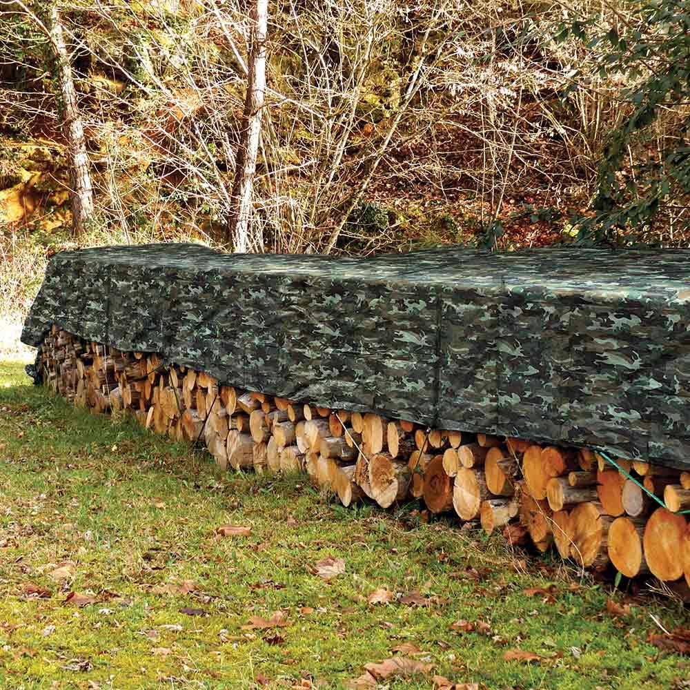 Terre Jardin - Bâche camouflage militaire 130g/m2 3 x 1.8 Armée - Imagen 4