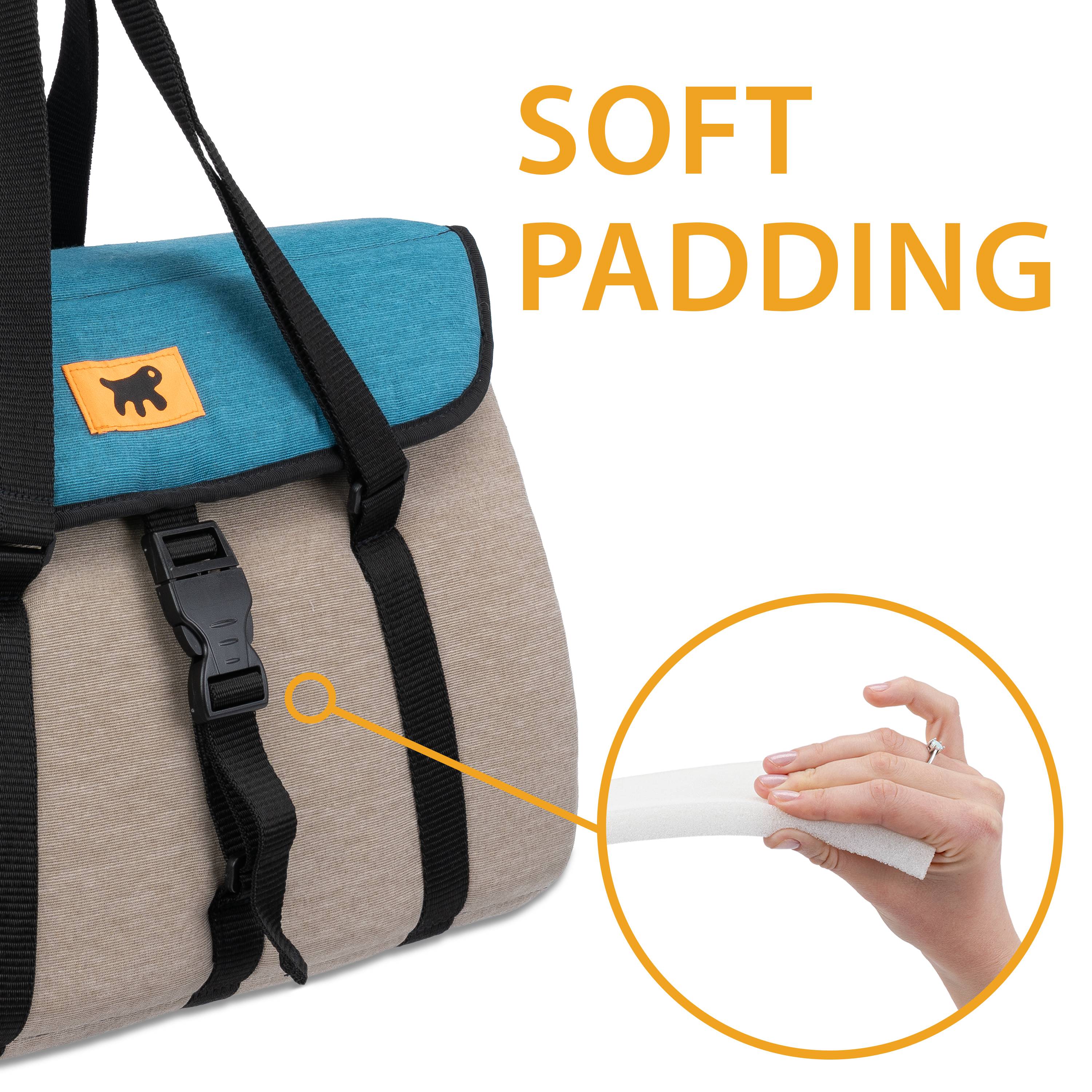Ferplast - Ferplast Sac de Trasport pour Chat MILU', Caisse de Transport Chat, Sac de Transport Chien, Bandoulière réglable, Sangle de sécurité, jusqu'à 10 Kg, - Imagen 7