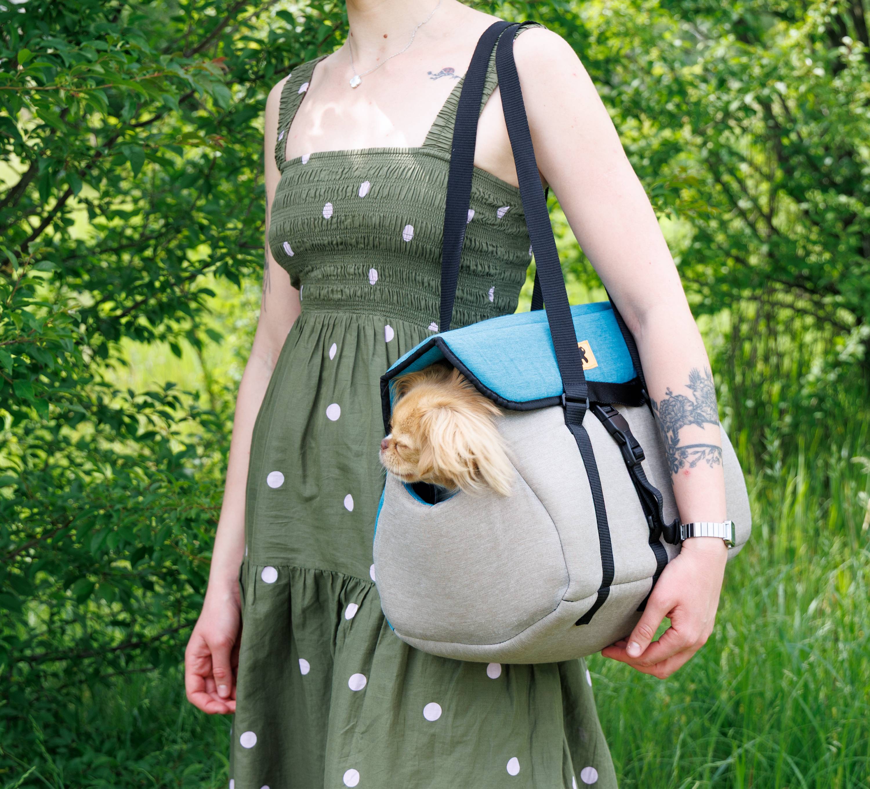 Ferplast - Ferplast Sac de Trasport pour Chat MILU', Caisse de Transport Chat, Sac de Transport Chien, Bandoulière réglable, Sangle de sécurité, jusqu'à 10 Kg, - Imagen 3
