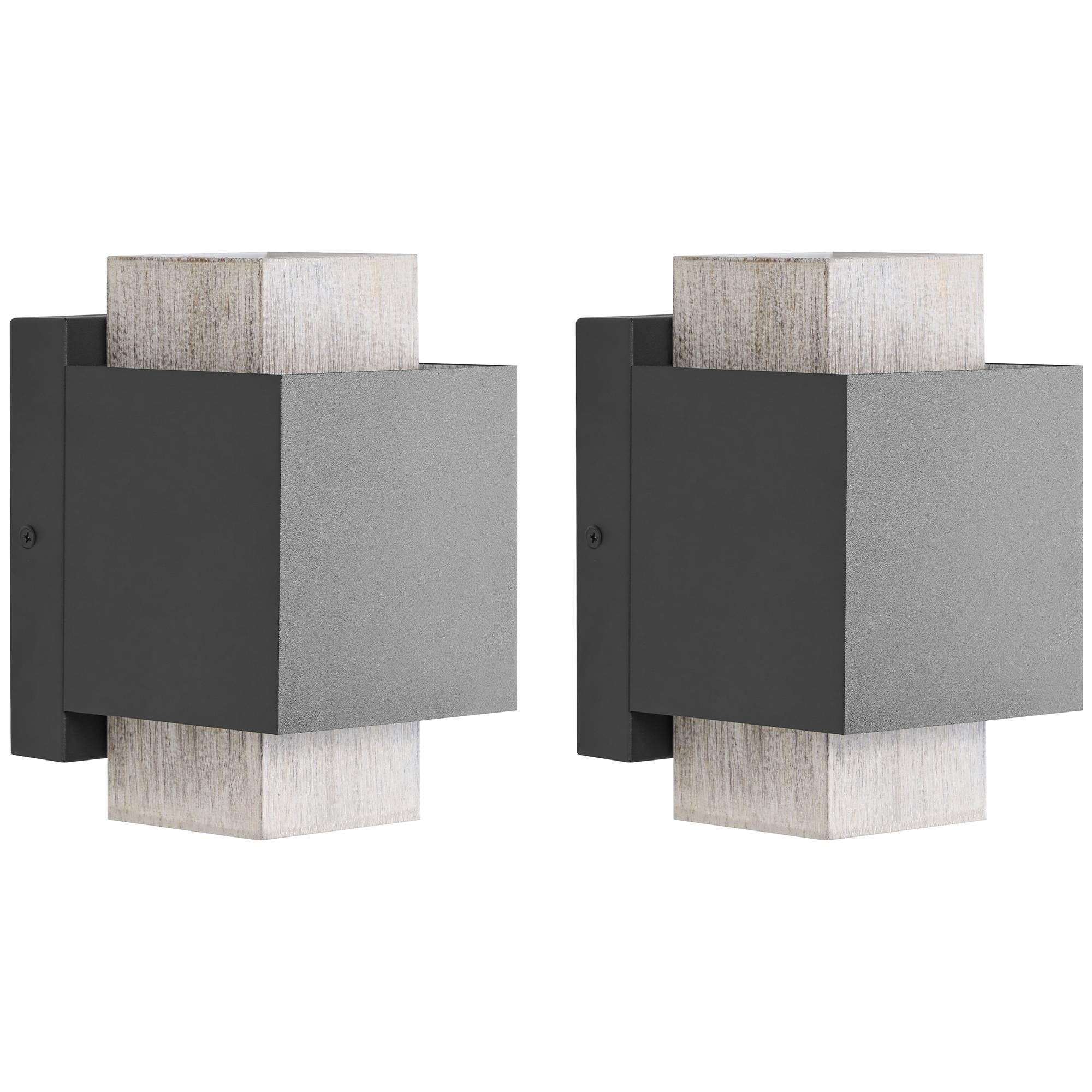 Beliani - Lampe murale pour l'extérieur Aluminium Noir TIMOK - 12x14x20- Beliani - Image 2
