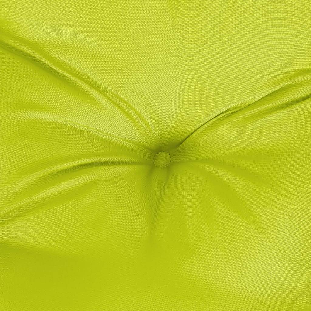 Coussin de palette vert vif 120x80x12 cm tissu Maison Chic - Image 7