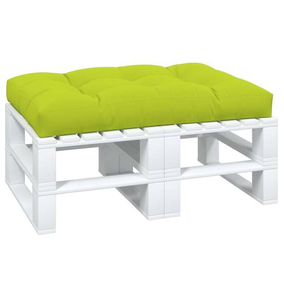 Coussin de palette vert vif 120x80x12 cm tissu Maison Chic - Image 3