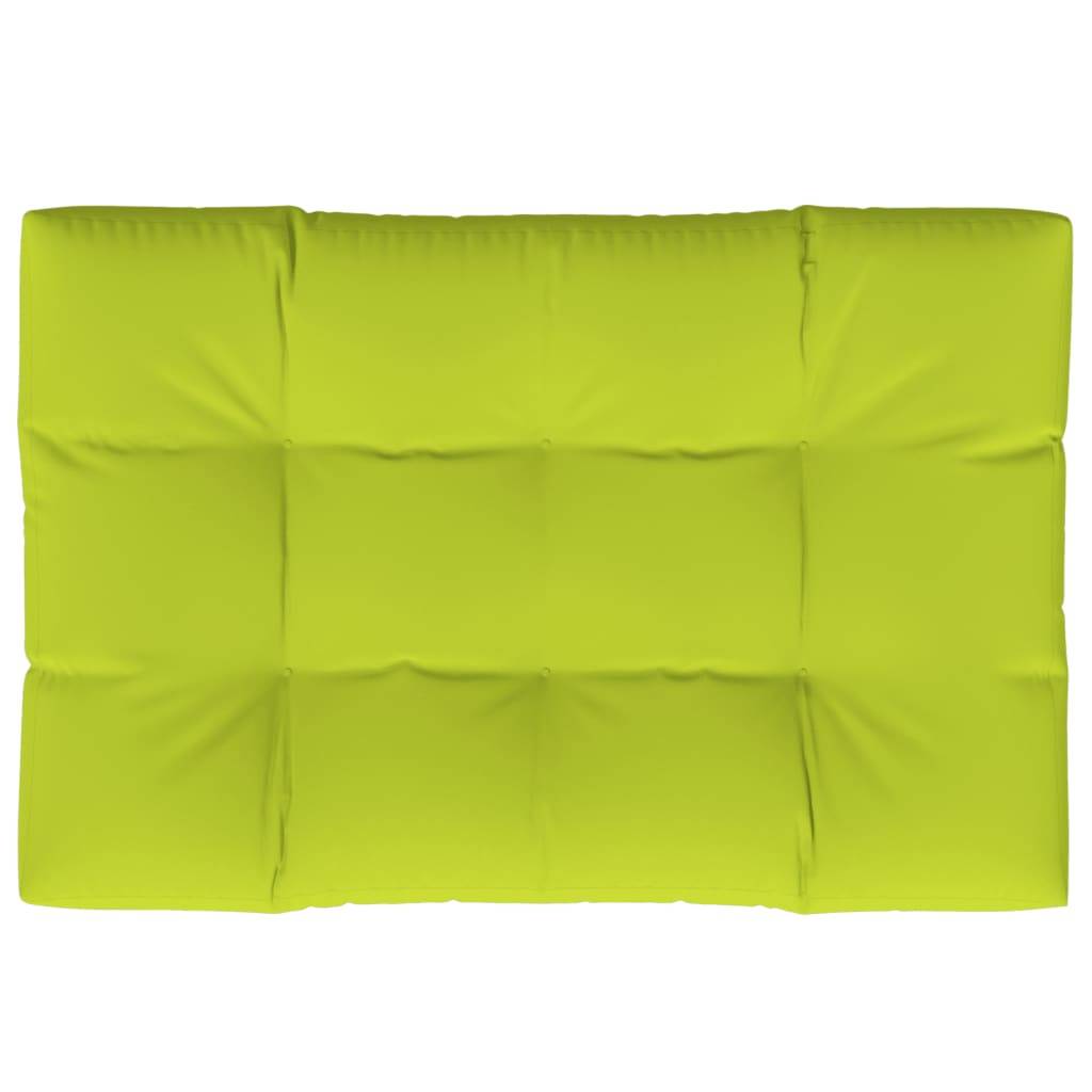 Coussin de palette vert vif 120x80x12 cm tissu Maison Chic - Image 1