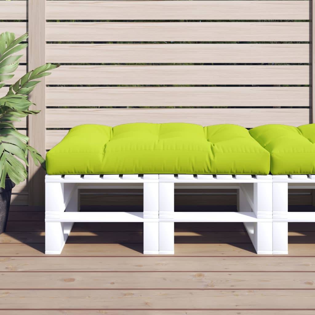 Coussin de palette vert vif 120x80x12 cm tissu Maison Chic - Image 2
