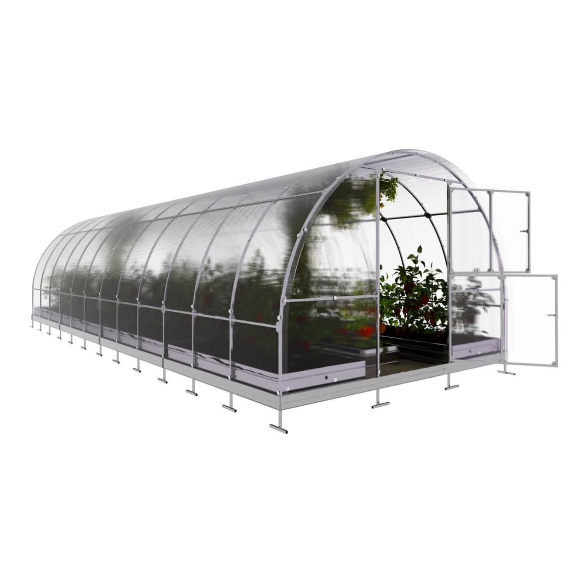 KLASIKA GREENHOUSES - Serre KLASIKA TUBE 3 x 8 m (24 m²), 6 mm avec revêtement en polycarbonate - Image 3
