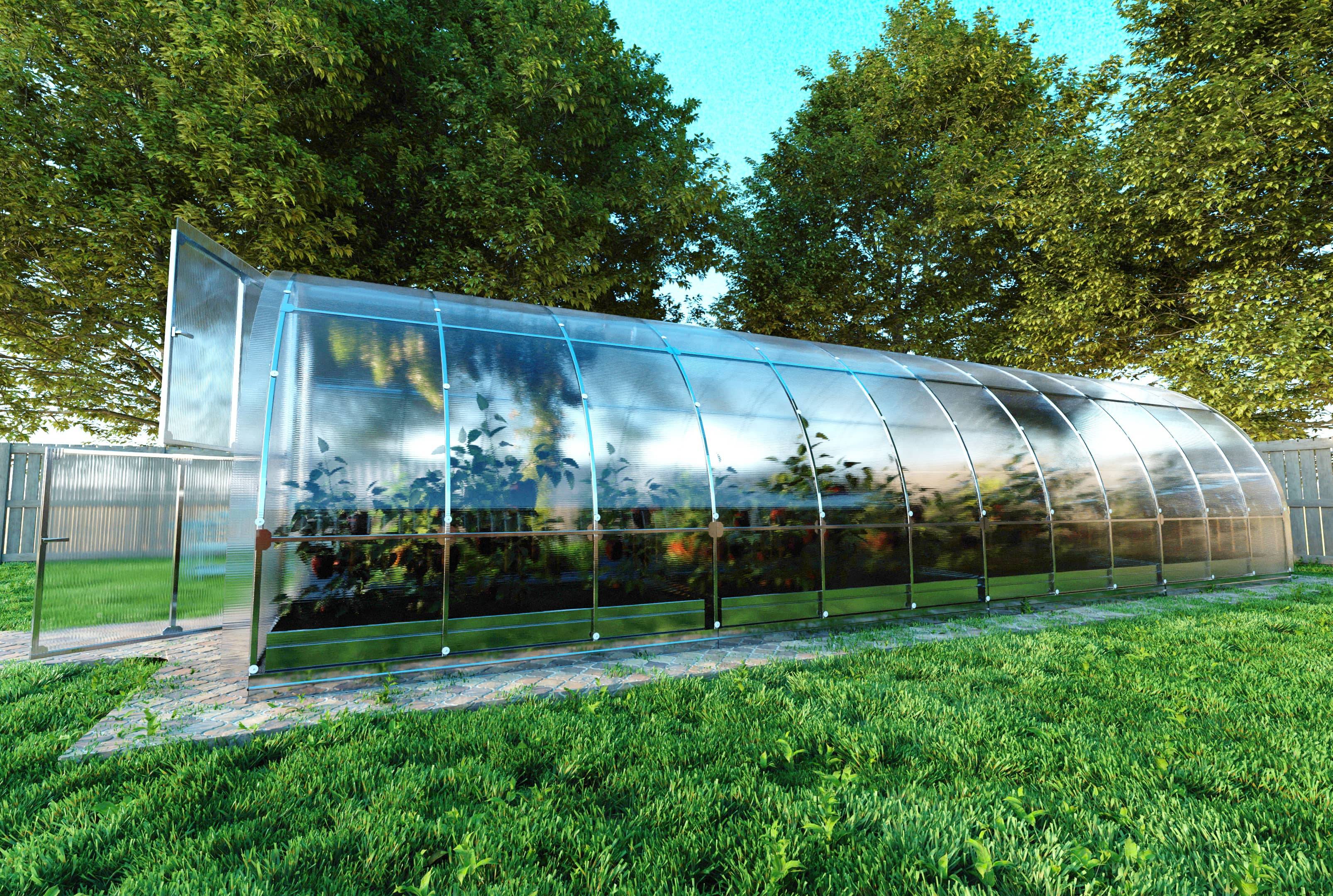 KLASIKA GREENHOUSES - Serre KLASIKA TUBE 3 x 8 m (24 m²), 6 mm avec revêtement en polycarbonate - Image 5
