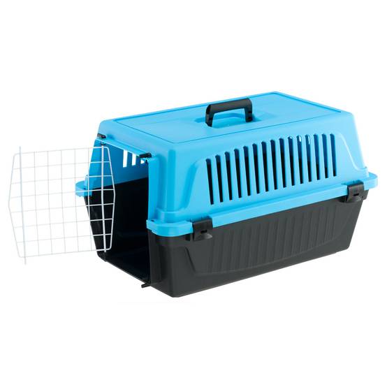 Ferplast - Ferplast Caisse de Transport Chat, Cage de Transport pour Chiens Petits et Chats jusqu'à 8 Kg, Porte en Fer Plastifié, Fentes d'aération, 37 x 58 x h - Imagen 4