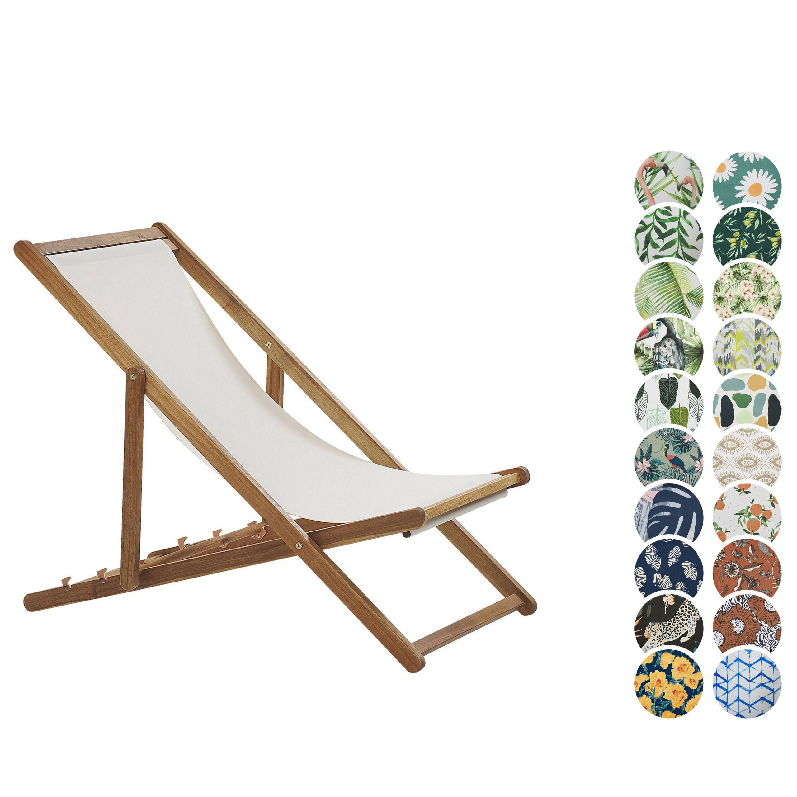Beliani - Chaise longue Tissu Marron clair ANZIO - Beliani - Imagen 4