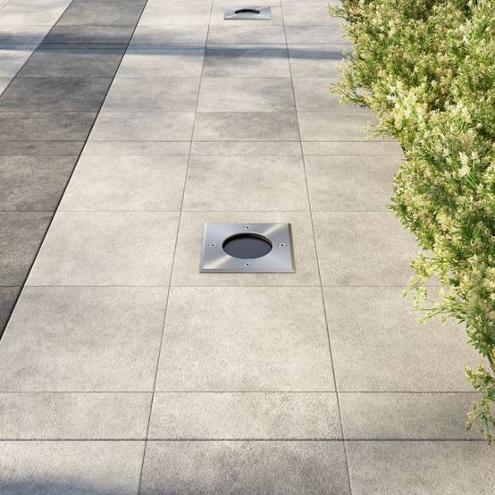 Lampe d'extérieur - Lampe de jardins encastrées au sol 3 pcs Carré - Image 2