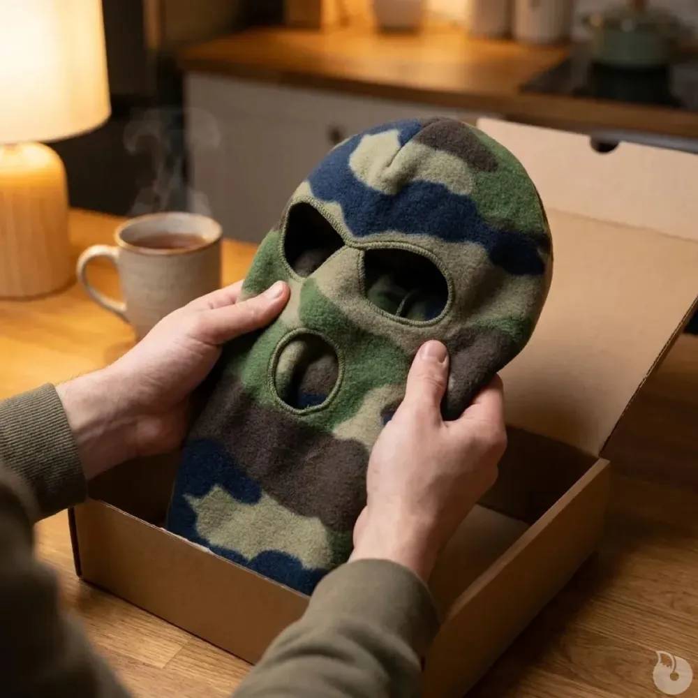 Cagoule confort chaude polyester micro polaire camo CE Percussion Taille - Image 1