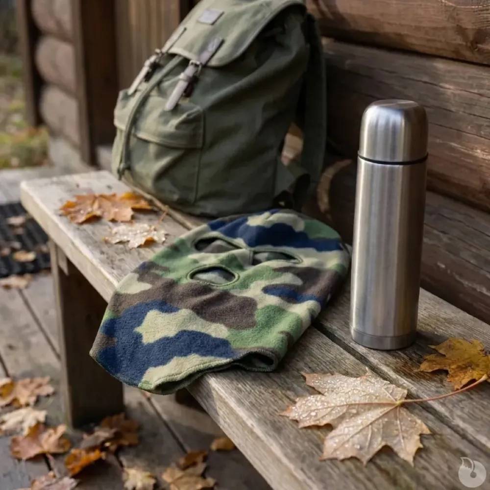 Cagoule confort chaude polyester micro polaire camo CE Percussion Taille - Image 6