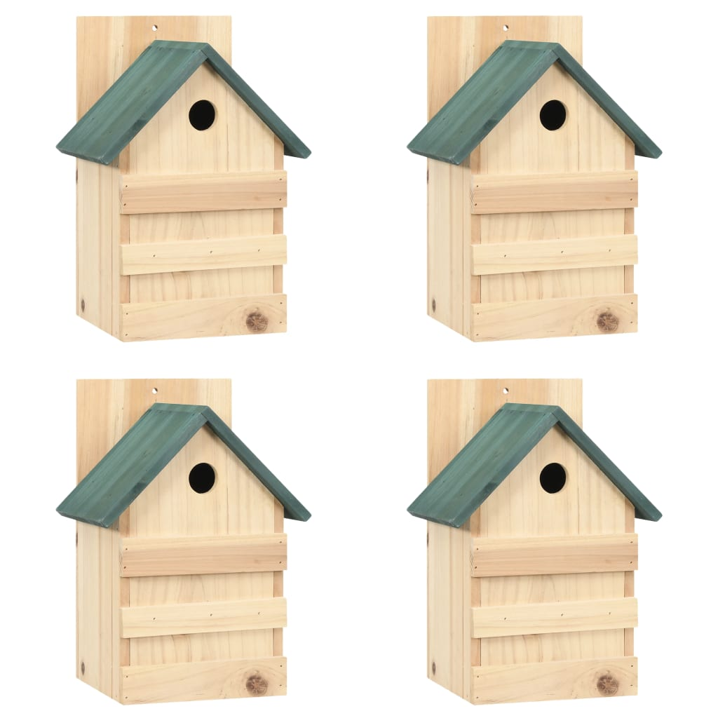 Vidaxl - Nichoirs 4 Pcs 23X19X33 Cm Bois De Sapin - vidaXL - Image 2
