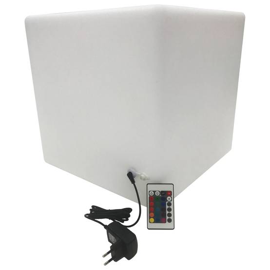 Cube lumineux LED 40cm multicolore NAOS - HAPPY GARDEN - Imagen 7