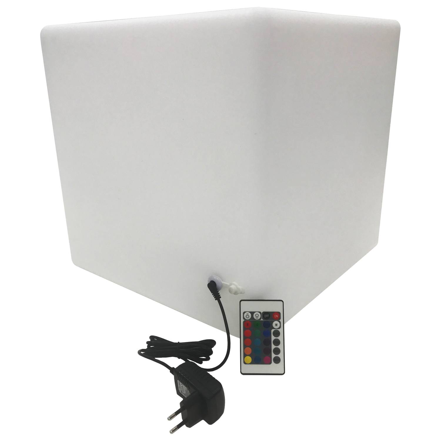 Cube lumineux LED 40cm multicolore NAOS - HAPPY GARDEN - Imagen 7