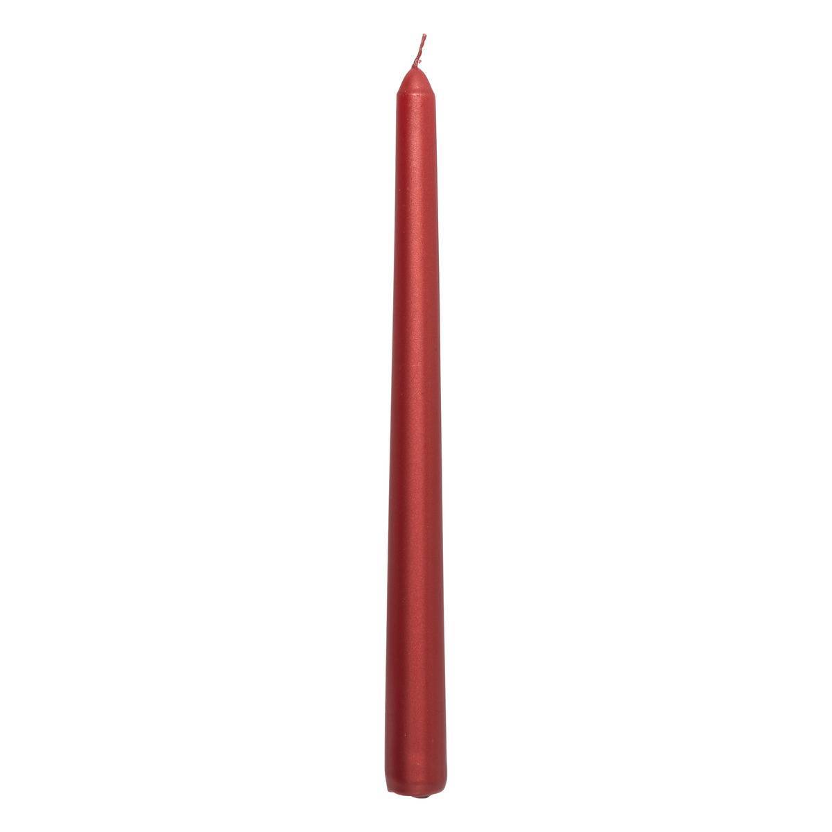 Fééric Lights & Christmas - Lot de 4 bougies bâton 192g satin rouge - Feeric Lights & Christmas - Image 2