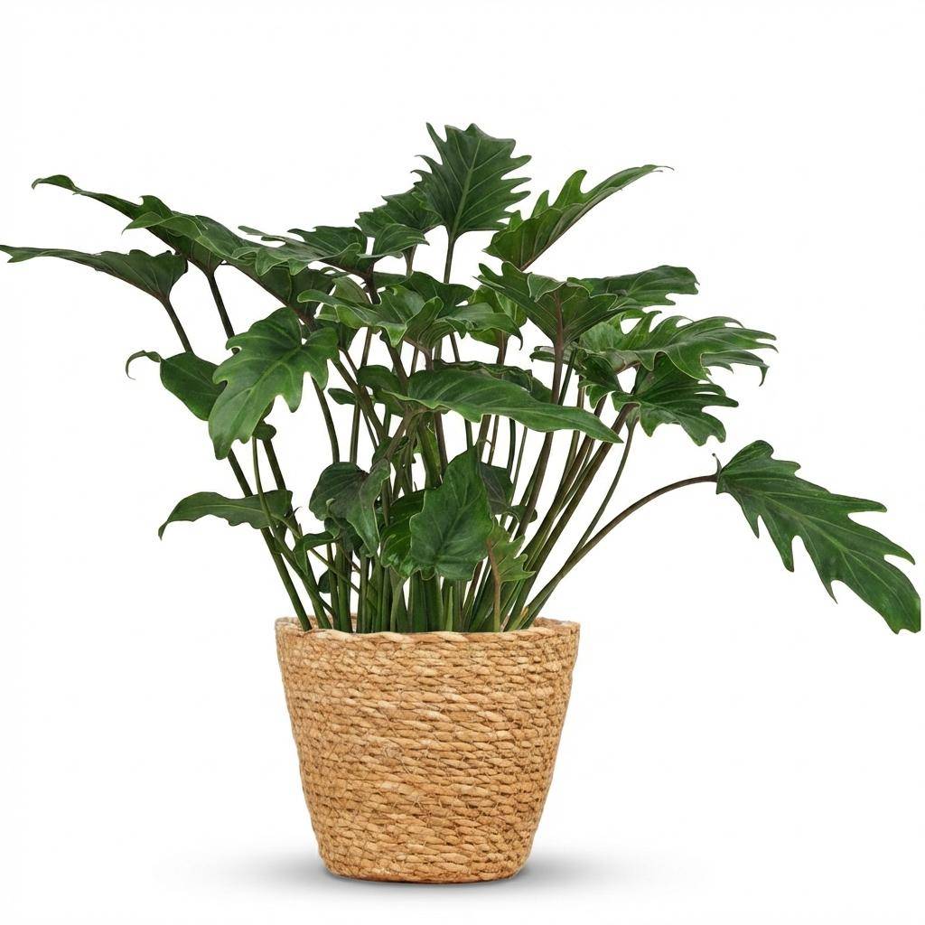Philodendron Xanadu - Pot de 19cm - Hauteur 60cm - Panier - Plantes d'intérieur