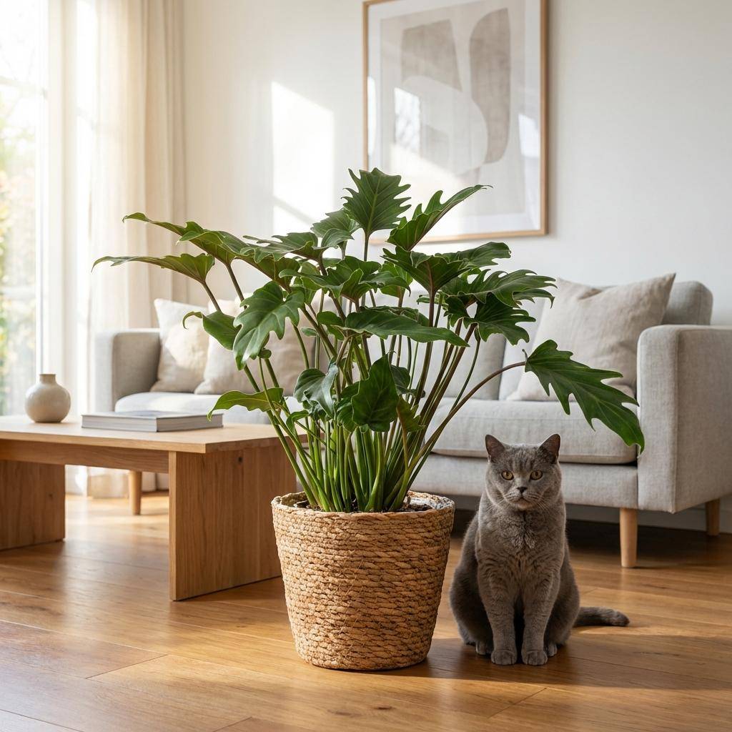 Philodendron Xanadu - Pot de 19cm - Hauteur 60cm - Panier - Plantes d'intérieur - Image 3