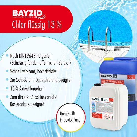Chlore liquide 48° Bayzid® en bidon de 25 KG (20L) x 24 - Image 2