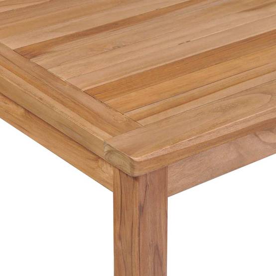 Grande Table de Jardin 200x100 cm en Bois de Teck Massif, Plateau Épais et Structure Solide pour 8 à 10 Personnes – ComfortXL Outdoor Living - Image 5