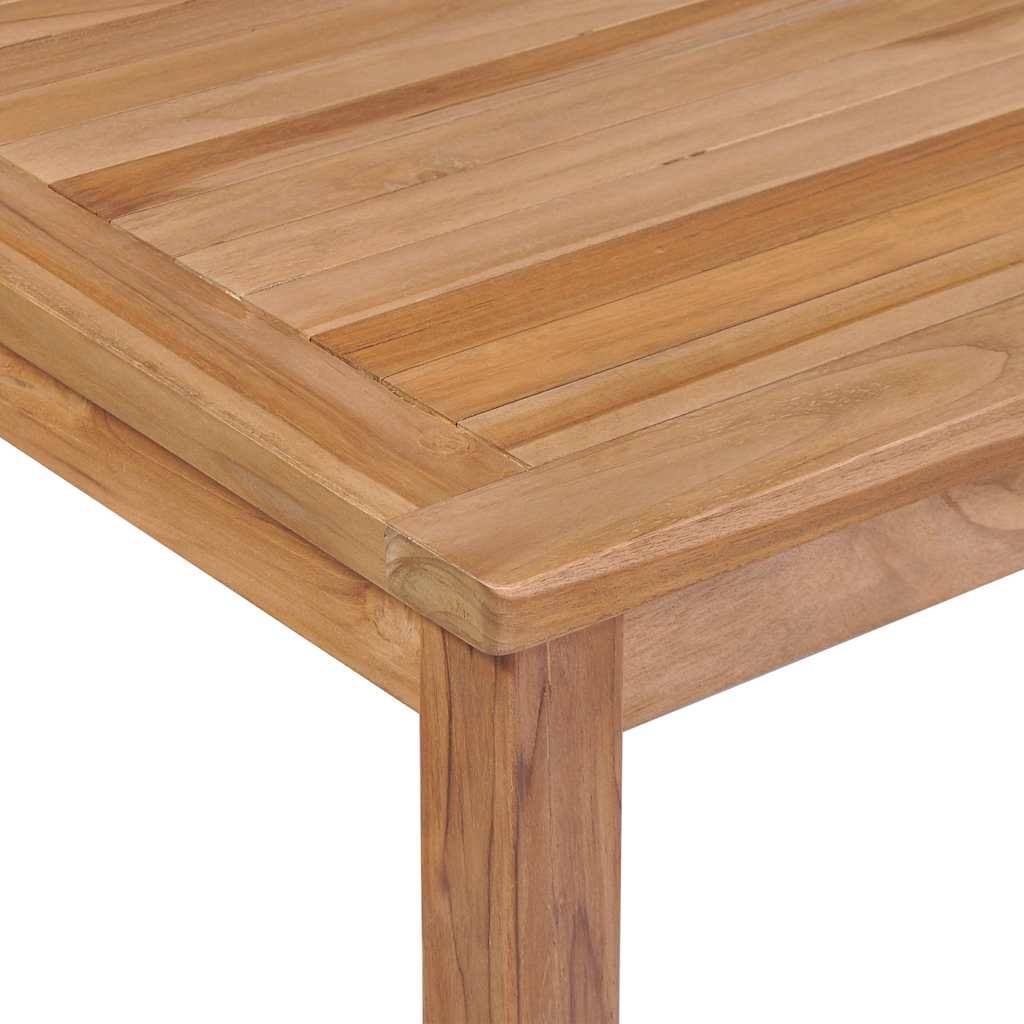 Grande Table de Jardin 200x100 cm en Bois de Teck Massif, Plateau Épais et Structure Solide pour 8 à 10 Personnes – ComfortXL Outdoor Living - Image 5