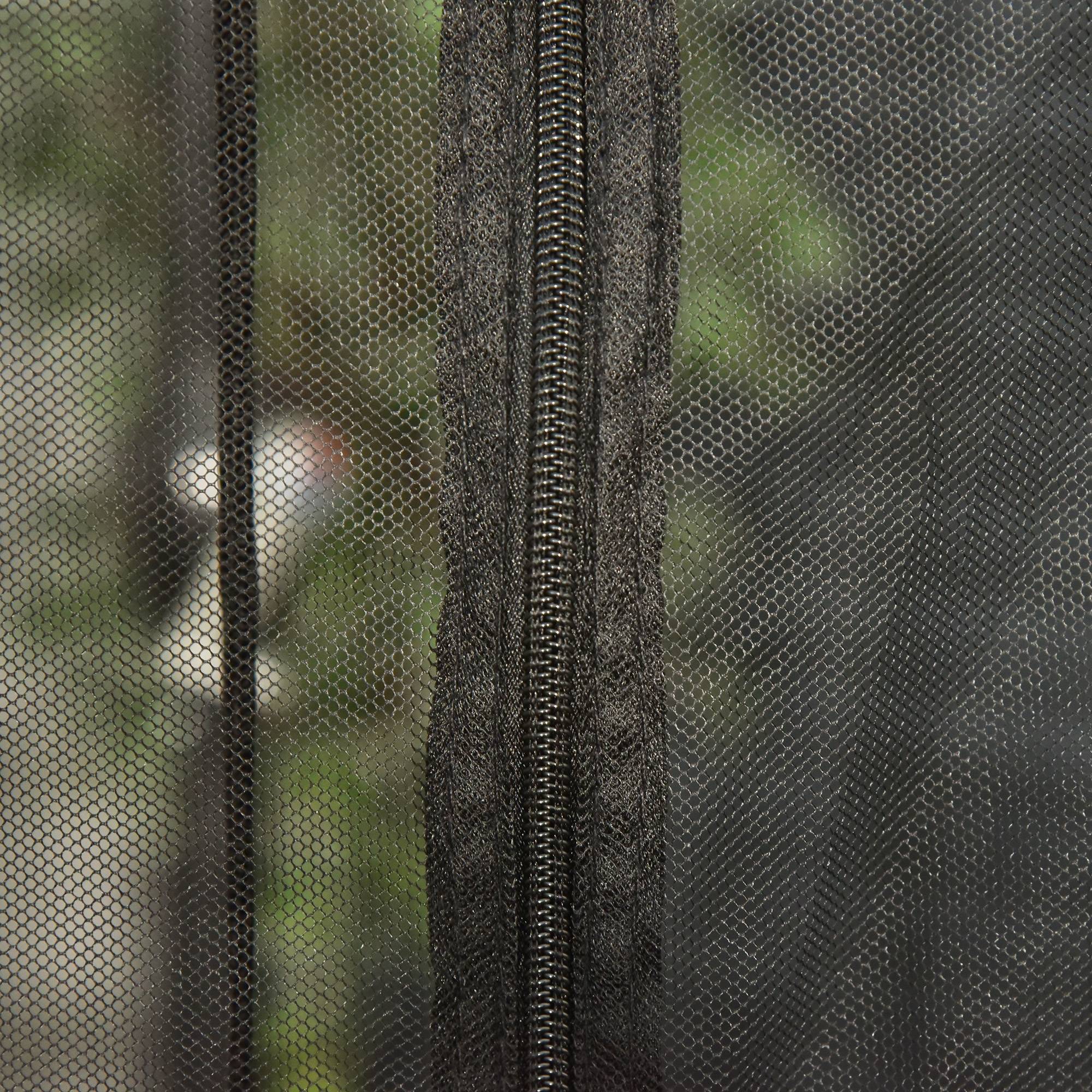 Moustiquaire cylindrique pour Parasol 3 m diamètre avec Fermeture éclair et lestage Noir - Image 10
