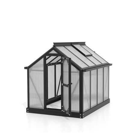 Vitavia - Mini serre compacte en polycarbonate Merlin - 0,83 m², Couleur Noir - Image 10