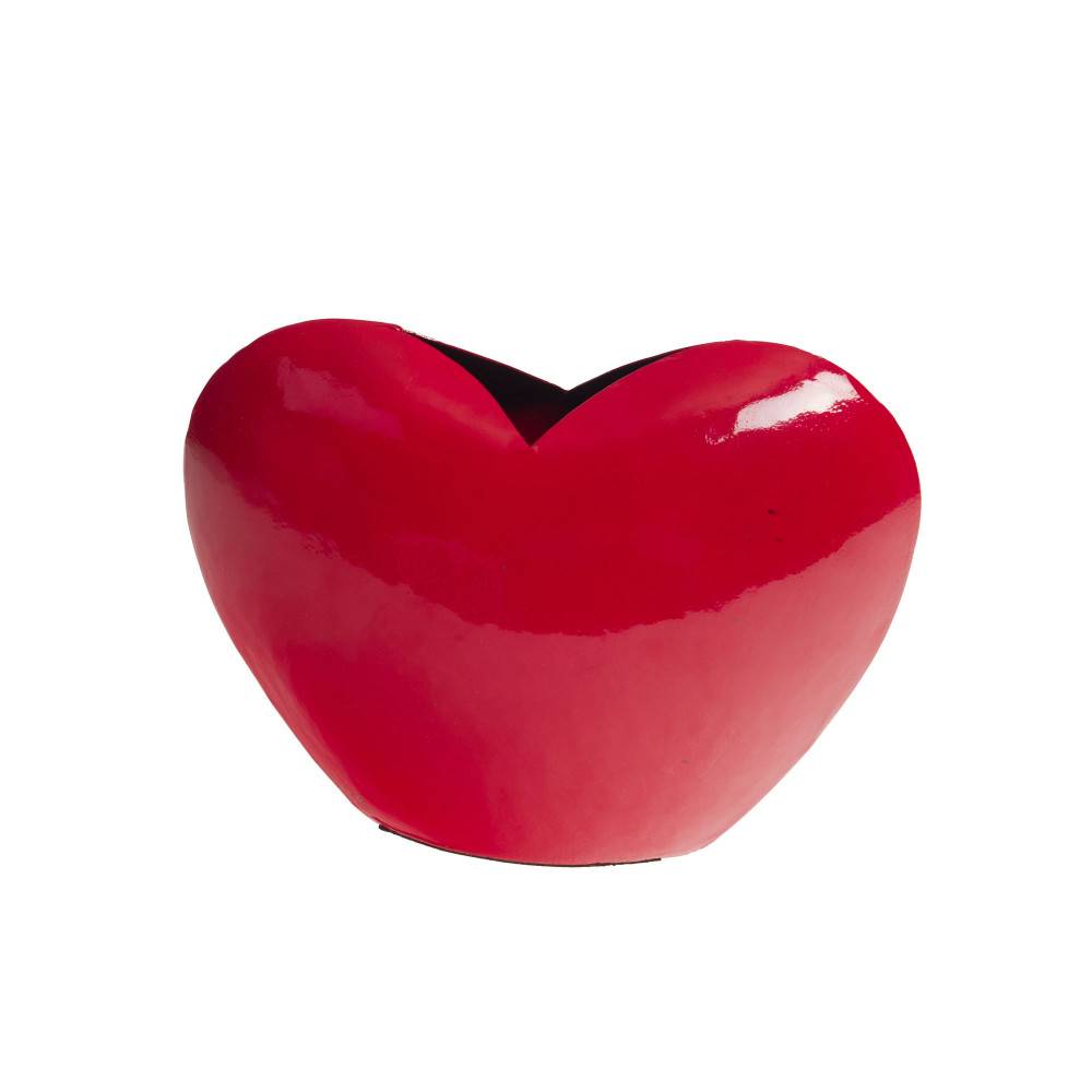 Amadeus - Vase cœur rouge 15,5 cm