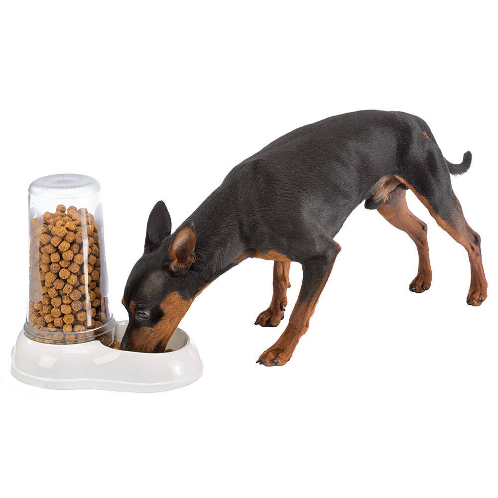 Ferplast - Ferplast Distributeur de nourriture ou d'eau pour chiens et chats AZIMUT 1500, Distributeur de nourriture sèche 1,5 litre, fond antidérapant, 16,5 x - Imagen 5