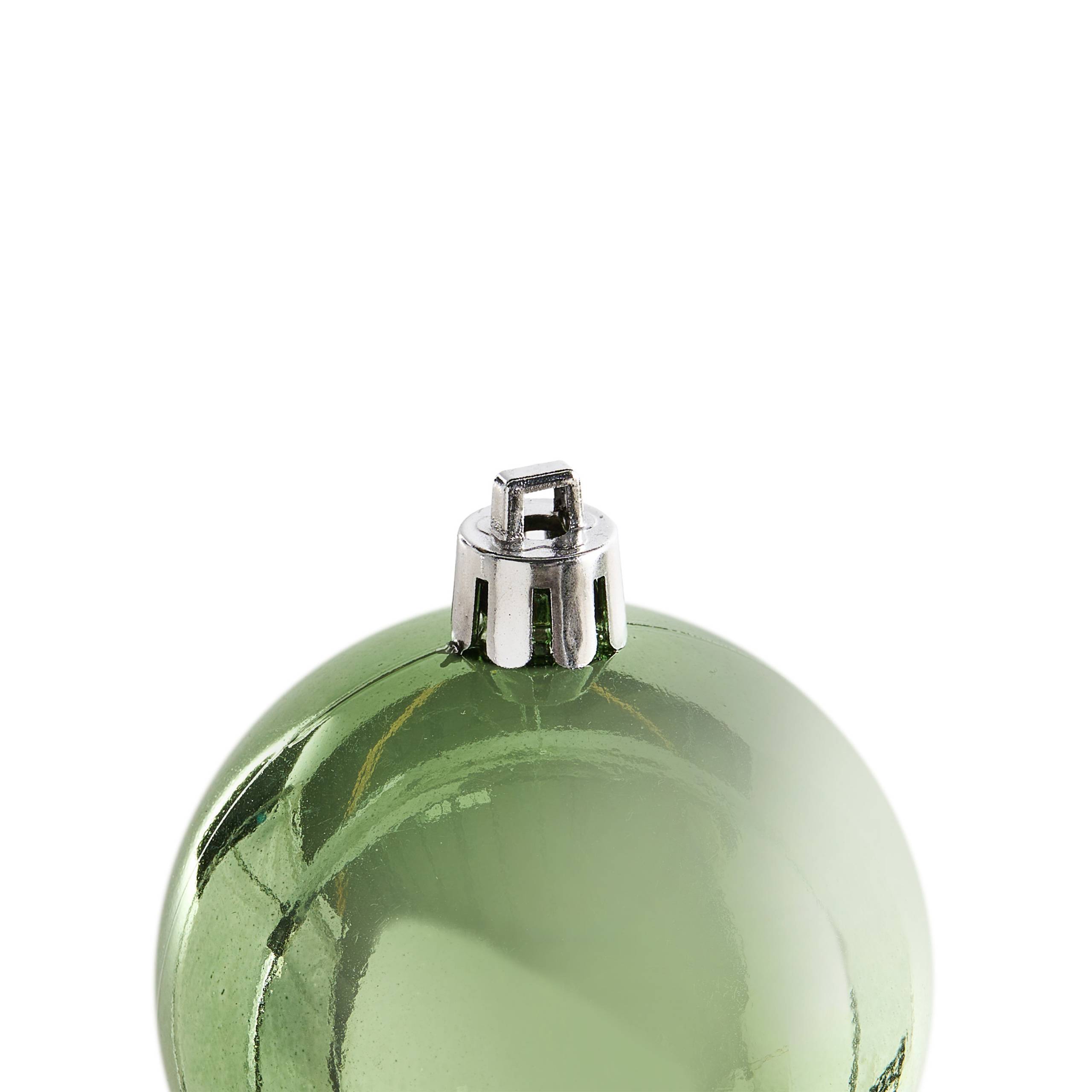 Beliani - Boules de Noël Matière synthétique Vert TYIN - 6x6x7- Beliani - Image 6