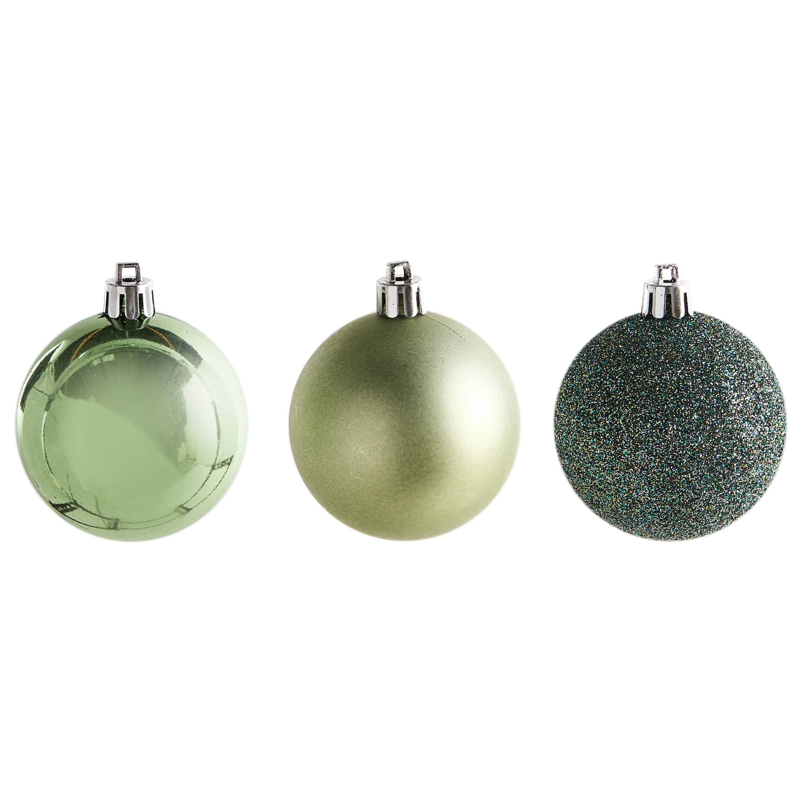 Beliani - Boules de Noël Matière synthétique Vert TYIN - 6x6x7- Beliani - Image 4