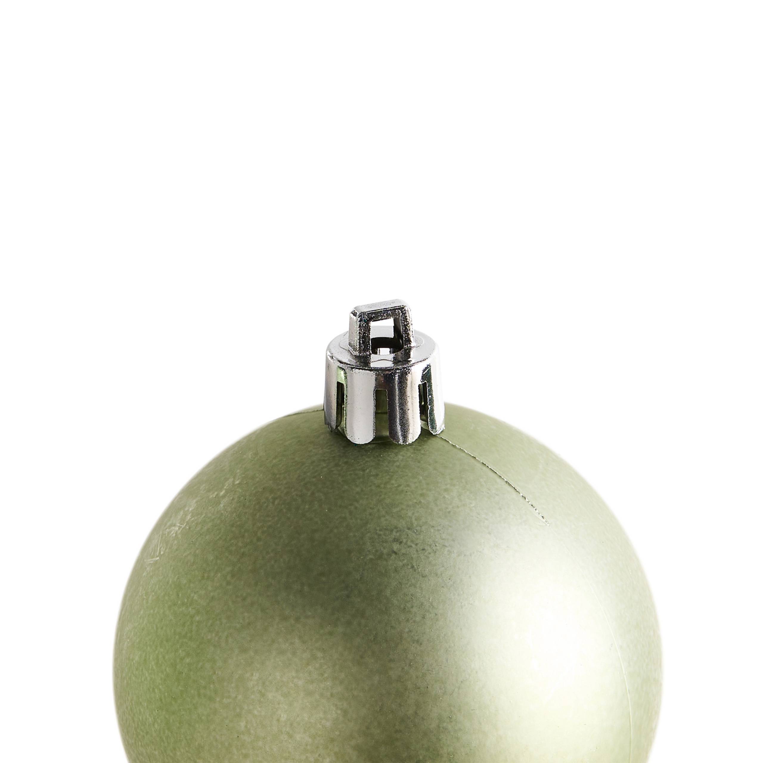 Beliani - Boules de Noël Matière synthétique Vert TYIN - 6x6x7- Beliani - Image 8