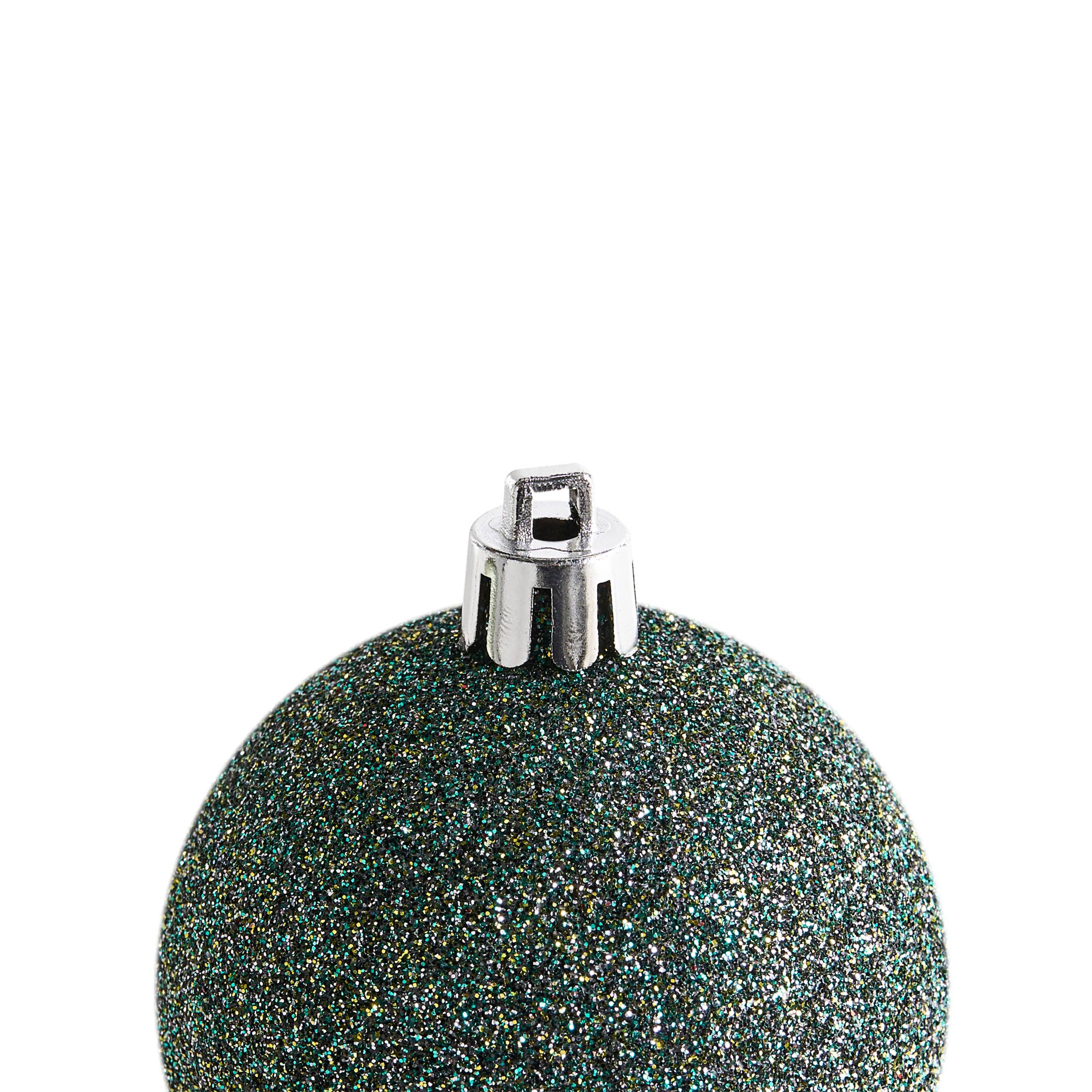 Beliani - Boules de Noël Matière synthétique Vert TYIN - 6x6x7- Beliani - Image 7