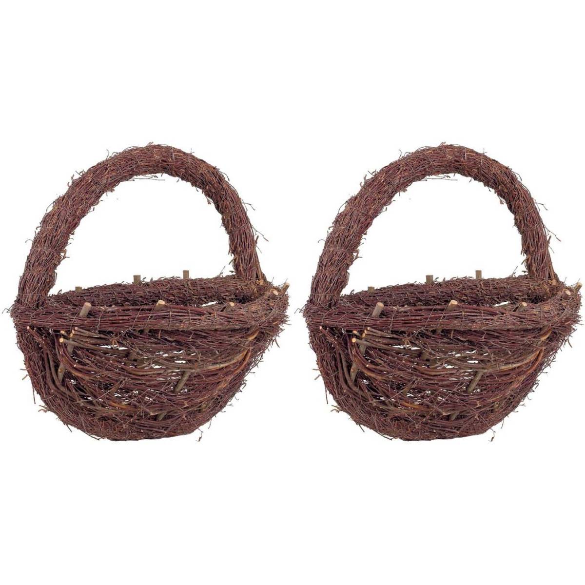 Aubry Gaspard - Jardinière murale en branches (Lot de 2)