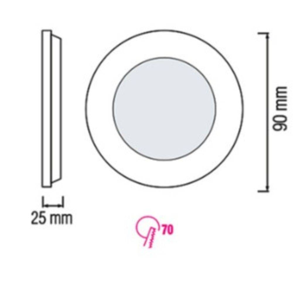 Dalle LED HOROZ ELECTRIC - 4200K - 3W - Image 2