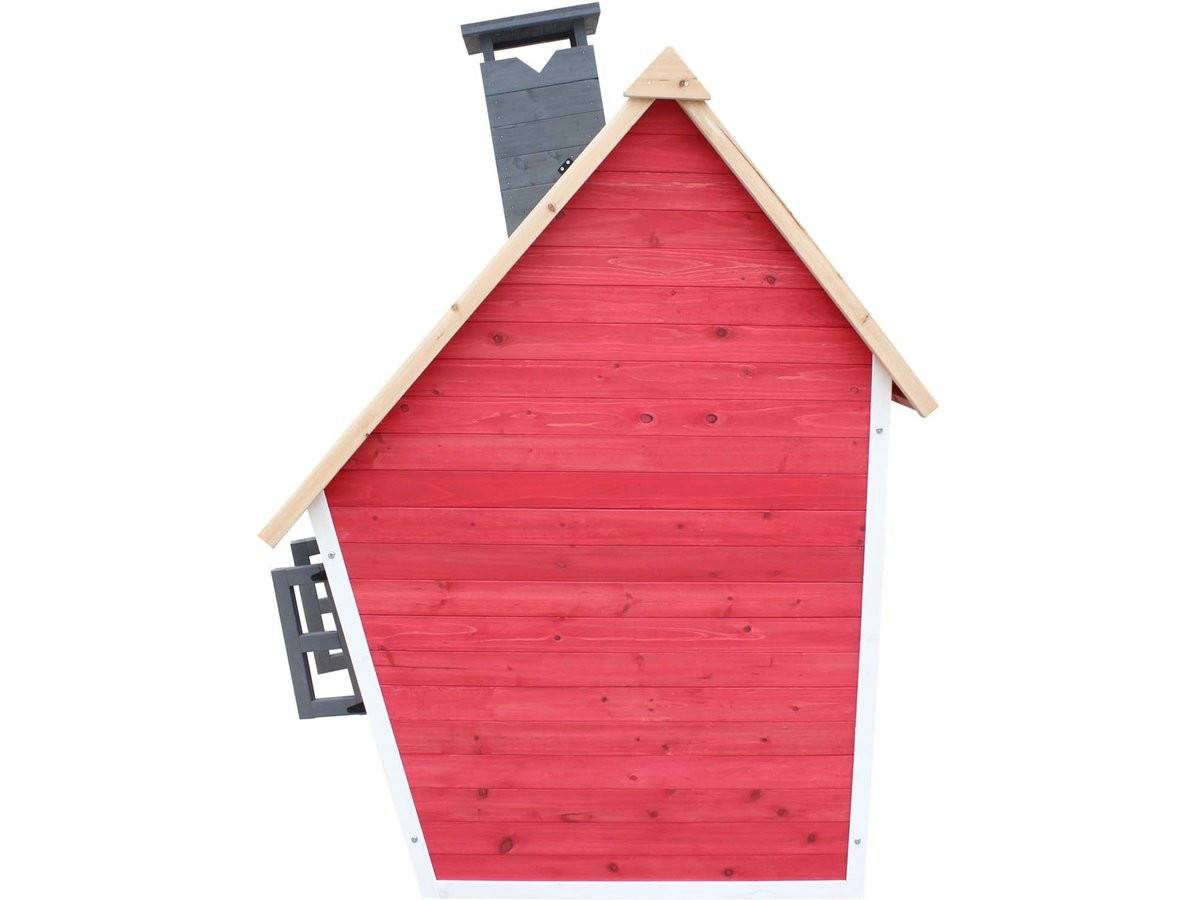 Habitat Et Jardin - Maisonnette "lilou" - 119.5 X 156 X 102 Cm - Rouge/gris -habitat Et Jardin - Imagen 3
