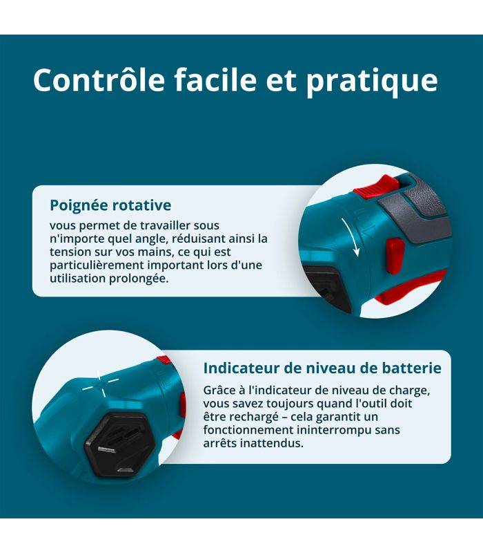 Taille-haie et cisaille à gazon sans fil 2 en 1 Könner & Söhnen KS SHT-8V - Image 4