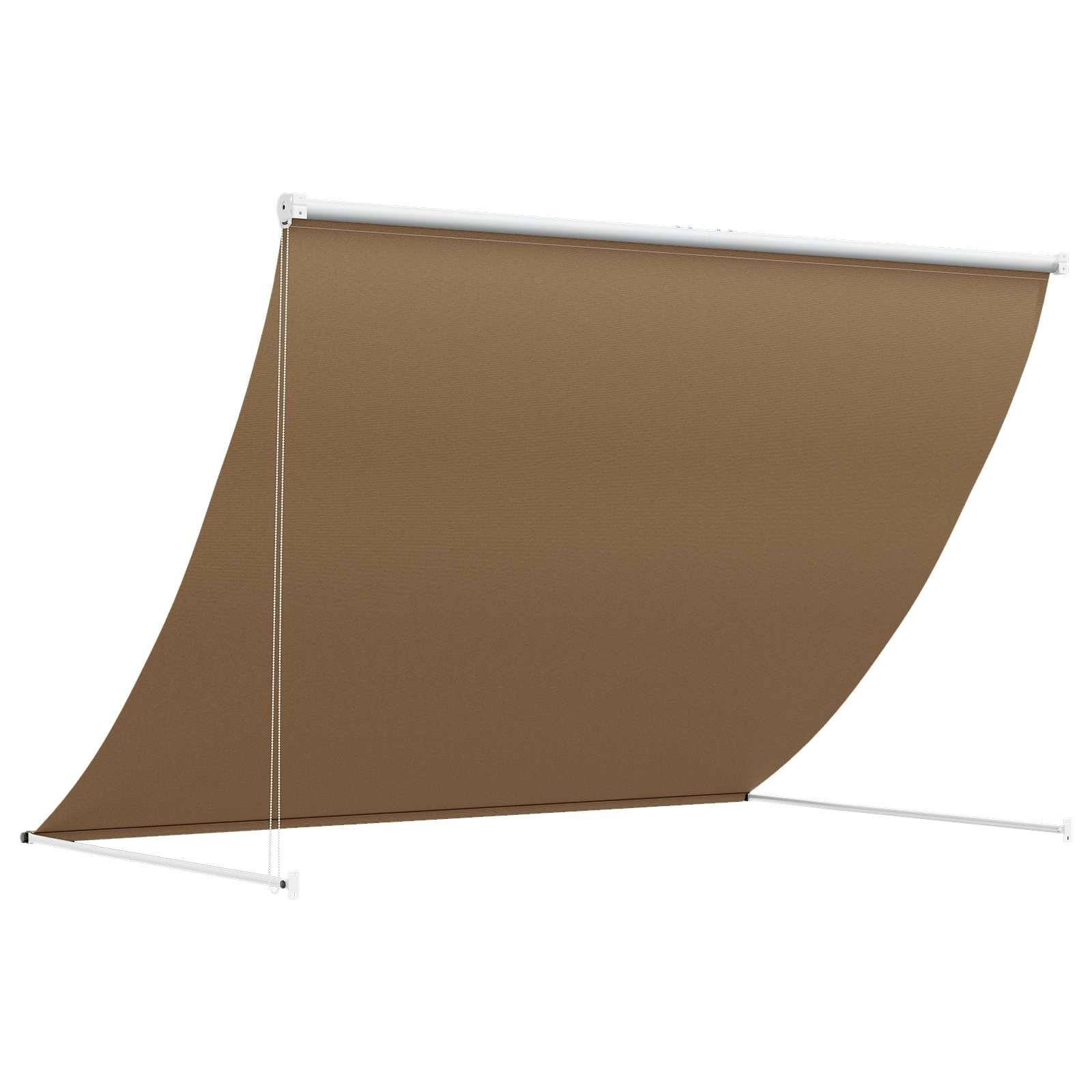 PANGIVO - Auvent polyester et acier beige 300 x 150 cm - PANGIVO - Image 3