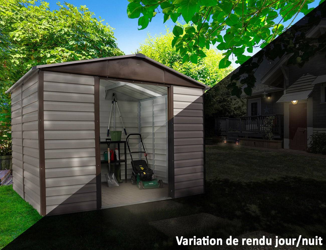 Trigano - Abri de jardin métal 5,97 M2 Ep. 0,30 mm Trigano - Image 8