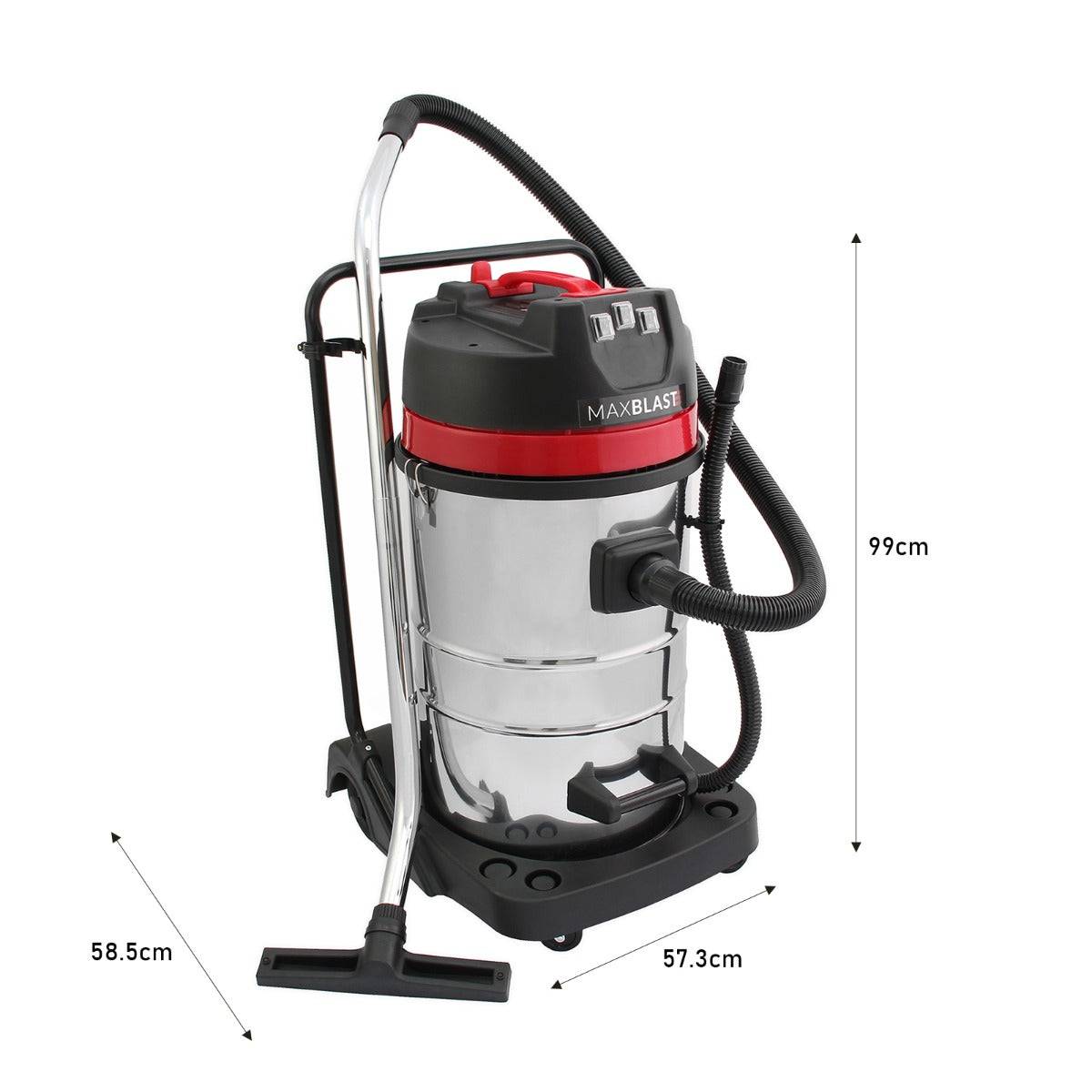 Maxblast - Perche d'Aspiration pour Gouttière 7.2m & Aspirateur Industriel 80L - Imagen 5