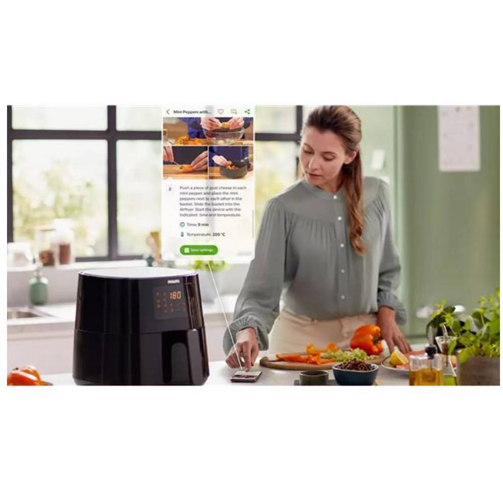 Philips - Friteuse sans huile 6.2l 2000w gris HD9280.60 Philips - Imagen 6