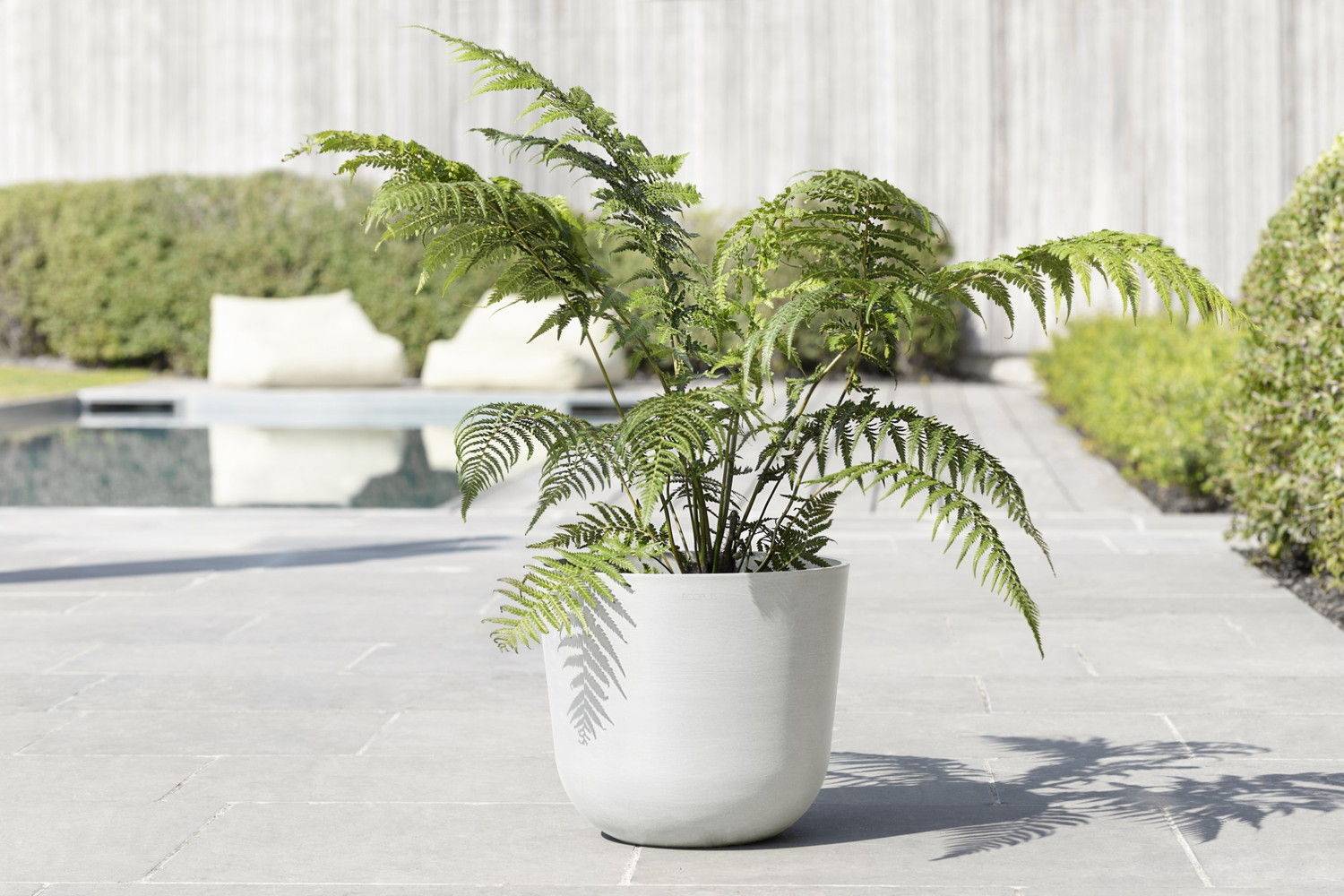 Ecopots - Pot Rond Oslo 35 Blanc Pur - Ø 35 x H. 30,5 cm - 21,7 L ECOPOTS - Imagen 4