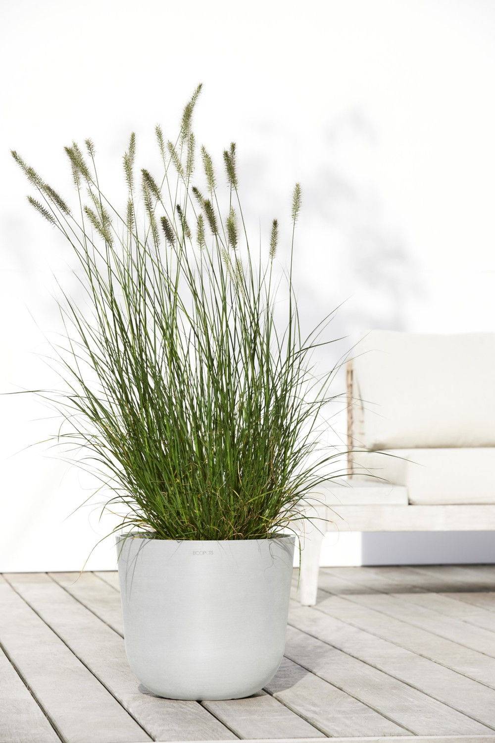 Ecopots - Pot Rond Oslo 35 Blanc Pur - Ø 35 x H. 30,5 cm - 21,7 L ECOPOTS - Imagen 5