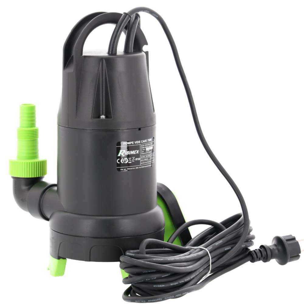 Ribimex - Pompe vide cave 750 W (Eaux Claires et Chargées) - Imagen 3